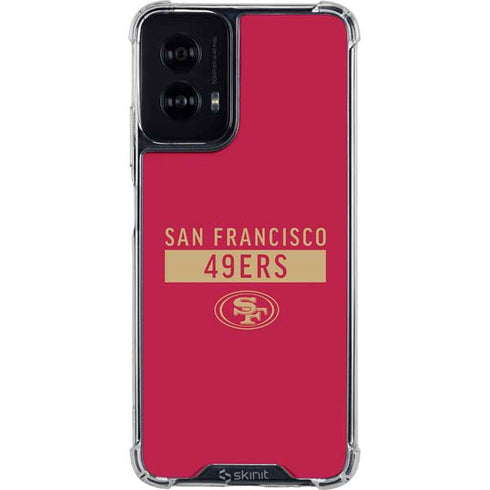 NFL San Francisco 49ers Red Performance Series Moto G Power 5G (2024) Clear Case