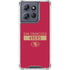 NFL San Francisco 49ers Red Performance Series Moto G Stylus 5G (2025) Clear Case