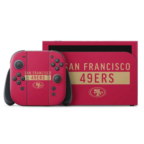 NFL San Francisco 49ers Red Performance Series Nintendo Skins