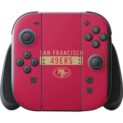 NFL San Francisco 49ers Red Performance Series Nintendo Switch 2 (2025) with Joy-Con Skin