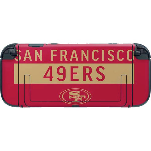 NFL San Francisco 49ers Red Performance Series Nintendo Switch 2 (2025) with Joy-Con Skin