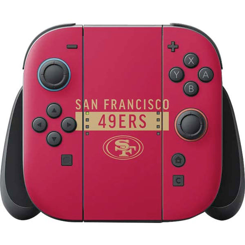 NFL San Francisco 49ers Red Performance Series Nintendo Skins