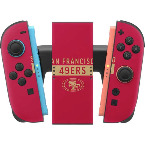 NFL San Francisco 49ers Red Performance Series Nintendo Switch 2 (2025) Joy-Con Controller Skin