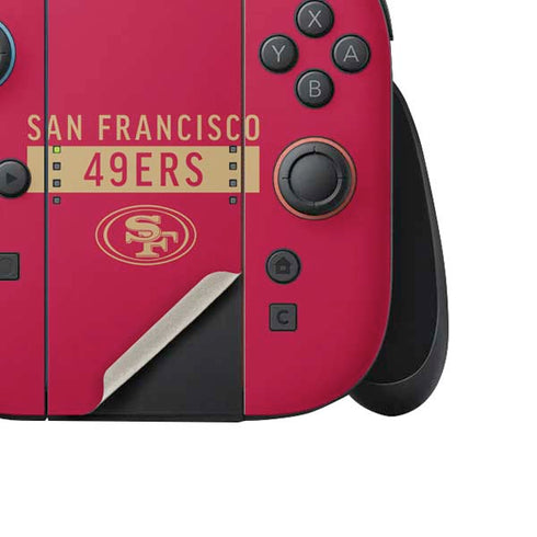NFL San Francisco 49ers Red Performance Series Nintendo Switch 2 (2025) Joy-Con Controller Skin
