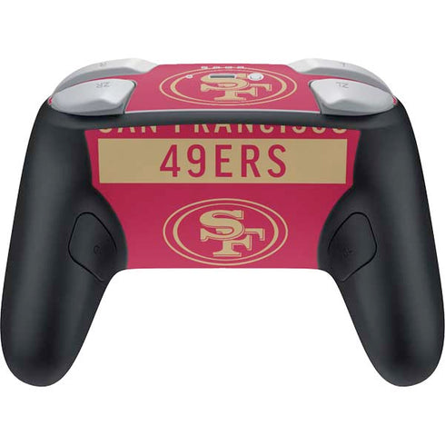 NFL San Francisco 49ers Red Performance Series Nintendo Switch 2 (2025) Pro Controller Skin