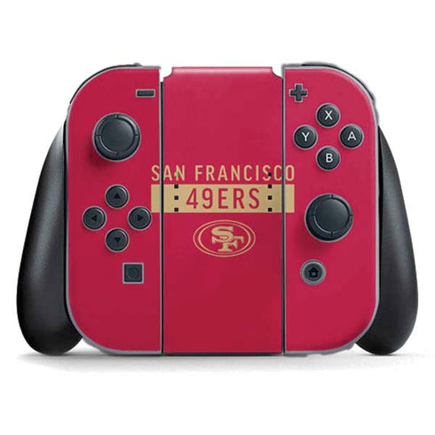 NFL San Francisco 49ers Red Performance Series Nintendo Skins