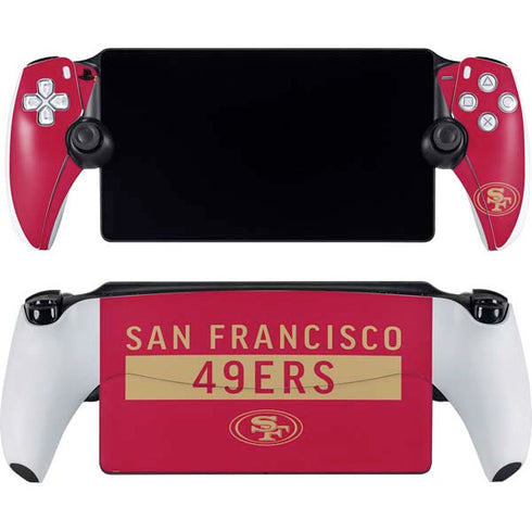 NFL San Francisco 49ers Red Performance Series PlayStation PS5 Skins