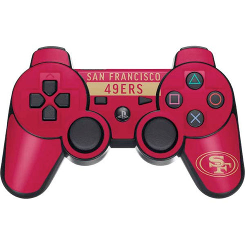 NFL San Francisco 49ers Red Performance Series PS3 Dual Shock wireless controller Skin