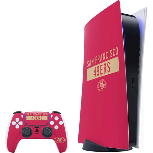 NFL San Francisco 49ers Red Performance Series PlayStation PS5 Skins