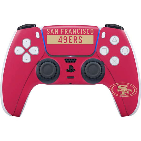 NFL San Francisco 49ers Red Performance Series PlayStation PS5 Skins