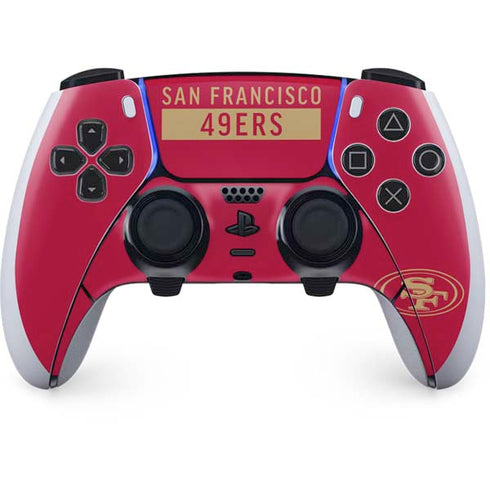 NFL San Francisco 49ers Red Performance Series PlayStation PS5 Skins