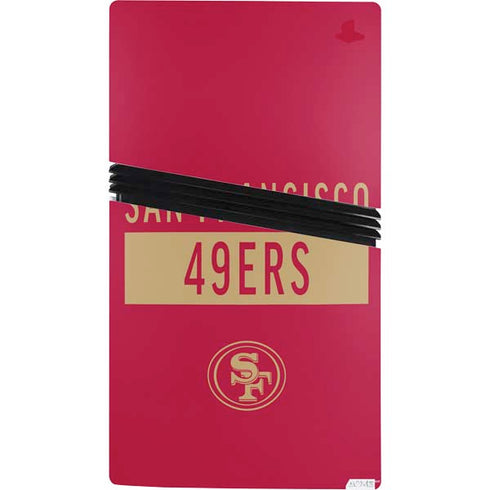NFL San Francisco 49ers Red Performance Series PS5 Pro Bundle Skin