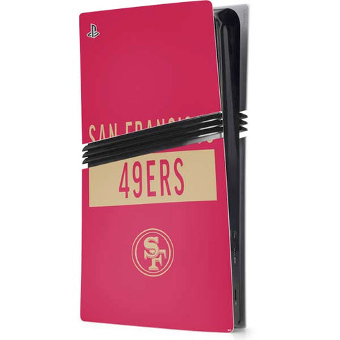 NFL San Francisco 49ers Red Performance Series PlayStation PS5 Skins