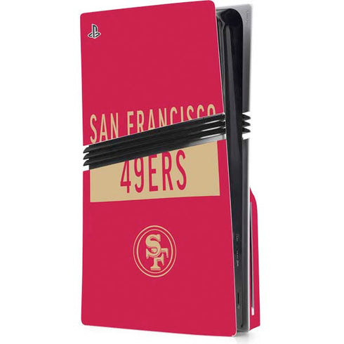 NFL San Francisco 49ers Red Performance Series PlayStation PS5 Skins