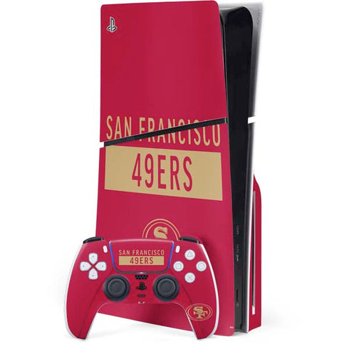 NFL San Francisco 49ers Red Performance Series PlayStation PS5 Skins