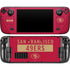 NFL San Francisco 49ers Red Performance Series Steam Deck Handheld Gaming Computer OLED Skin