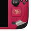 NFL San Francisco 49ers Red Performance Series Steam Deck Handheld Gaming Computer OLED Skin