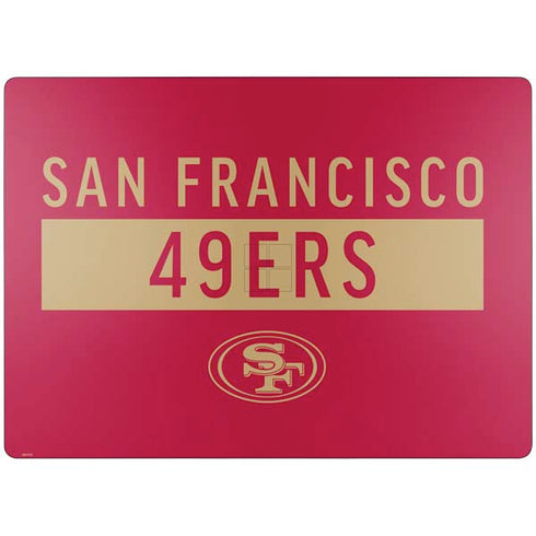 NFL San Francisco 49ers Red Performance Series Surface Laptop 7 13.8in Skin