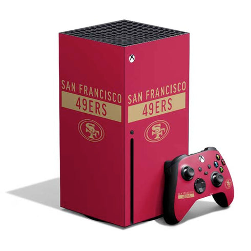 NFL San Francisco 49ers Red Performance Series Xbox Series X Skins