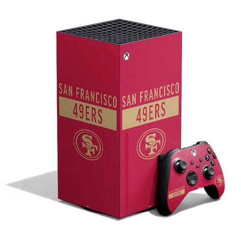 NFL San Francisco 49ers Red Performance Series XBox Series X Digital Edition Bundle Skin