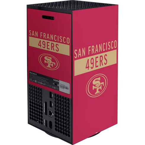 NFL San Francisco 49ers Red Performance Series XBox Series X Digital Edition Bundle Skin