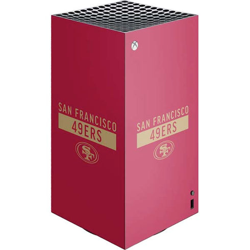 NFL San Francisco 49ers Red Performance Series XBox Series X Digital Edition Console Skin