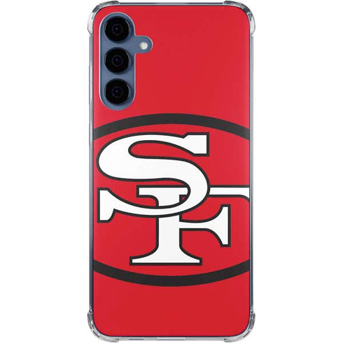 NFL San Francisco 49ers Retro Logo Galaxy A35 5G Clear Case