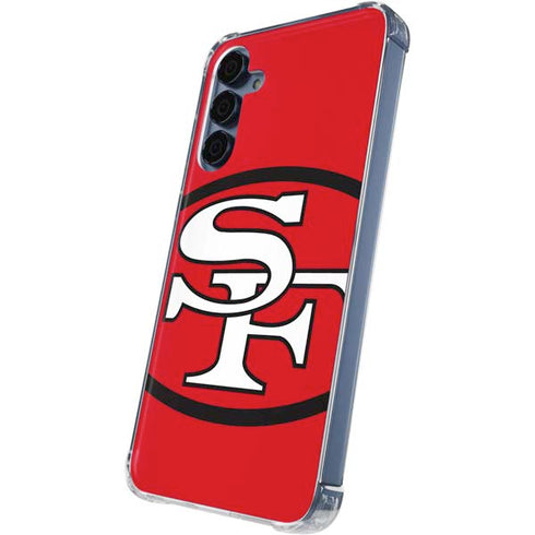 NFL San Francisco 49ers Retro Logo Galaxy A35 5G Clear Case