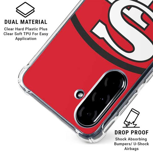NFL San Francisco 49ers Retro Logo Galaxy A36 5G Clear Case