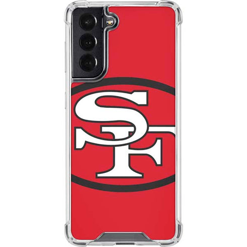 NFL San Francisco 49ers Retro Logo Galaxy S22 Clear Case