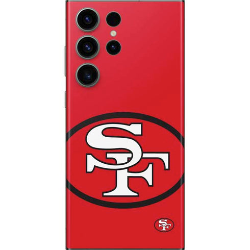 NFL San Francisco 49ers Retro Logo Galaxy Skins