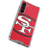 NFL San Francisco 49ers Retro Logo Galaxy S24 FE Clear Case