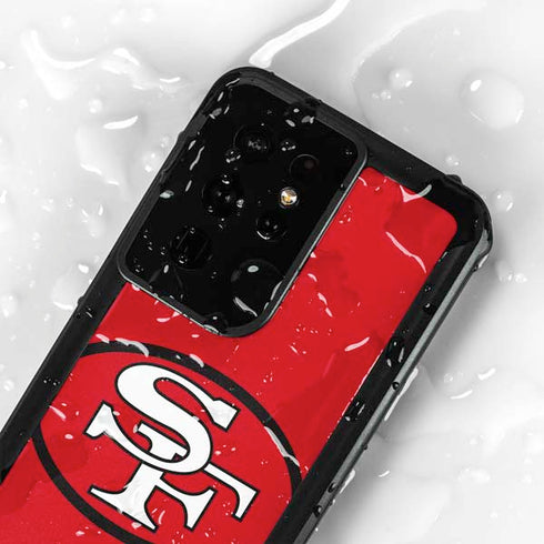 NFL San Francisco 49ers Retro Logo Galaxy S24 Ultra Waterproof Case