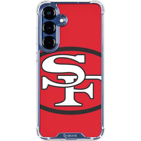NFL San Francisco 49ers Retro Logo Galaxy S25 Plus Clear Case