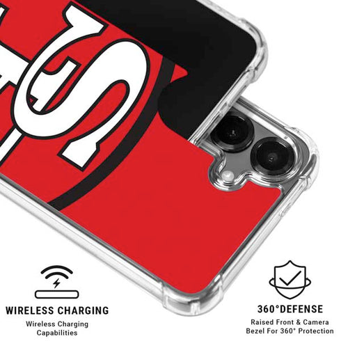 NFL San Francisco 49ers Retro Logo Galaxy S26 Plus Clear Case
