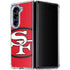 NFL San Francisco 49ers Retro Logo Galaxy Z Fold5 5G Clear Case