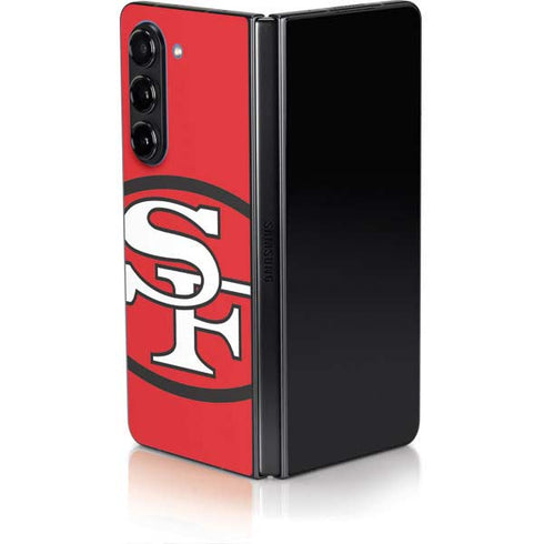 NFL San Francisco 49ers Retro Logo Galaxy Z Fold5 5G Skin