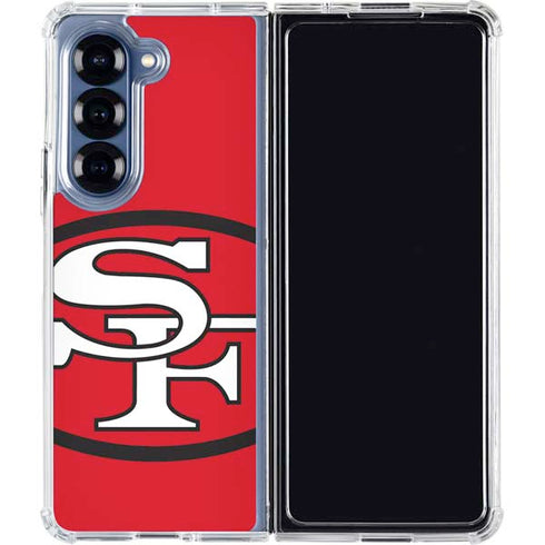NFL San Francisco 49ers Retro Logo Galaxy Z Fold6 Clear Case