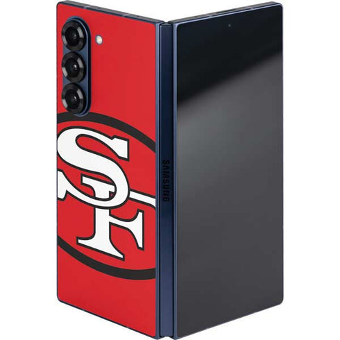 NFL San Francisco 49ers Retro Logo Galaxy Z Fold6 Skin