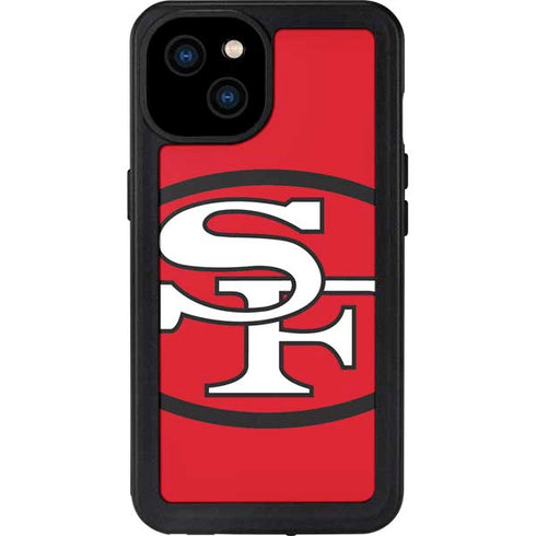 NFL San Francisco 49ers Retro Logo iPhone 15 Plus Waterproof Case