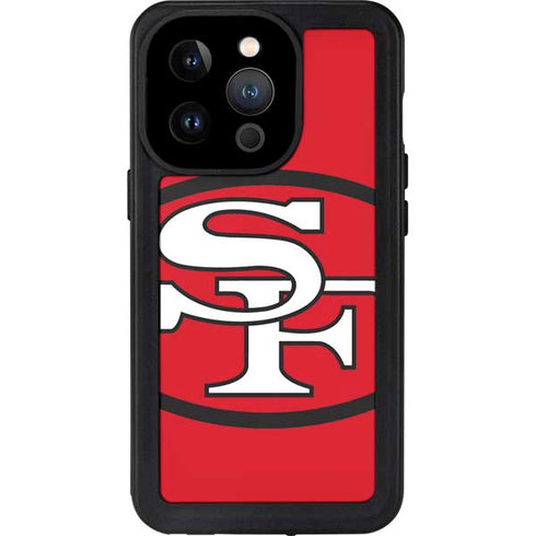 NFL San Francisco 49ers Retro Logo iPhone 15 Pro Waterproof Case