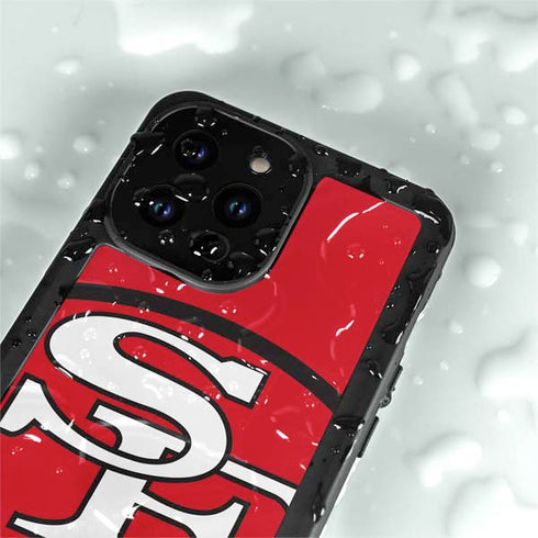 NFL San Francisco 49ers Retro Logo iPhone 15 Pro Waterproof Case
