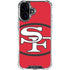 NFL San Francisco 49ers Retro Logo iPhone 16 Clear Case
