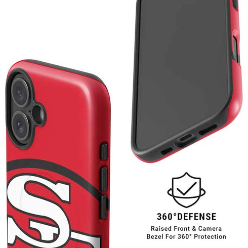 NFL San Francisco 49ers Retro Logo iPhone 16 Magsafe Impact Case