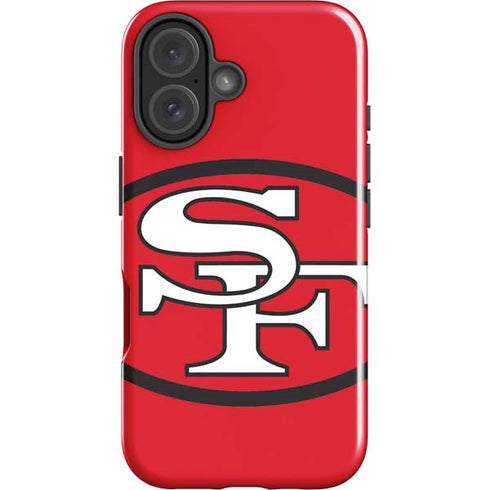 NFL San Francisco 49ers Retro Logo iPhone 16 Plus Impact Case