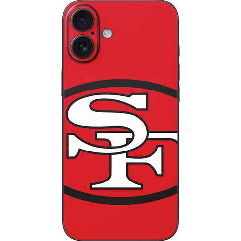 NFL San Francisco 49ers Retro Logo iPhone 16 Plus Skin