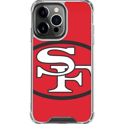 NFL San Francisco 49ers Retro Logo iPhone 16 Pro Max Clear Case