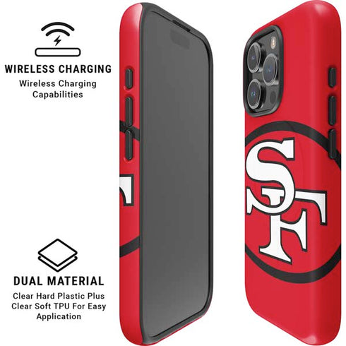 NFL San Francisco 49ers Retro Logo iPhone 16 Pro Max Magsafe Impact Case