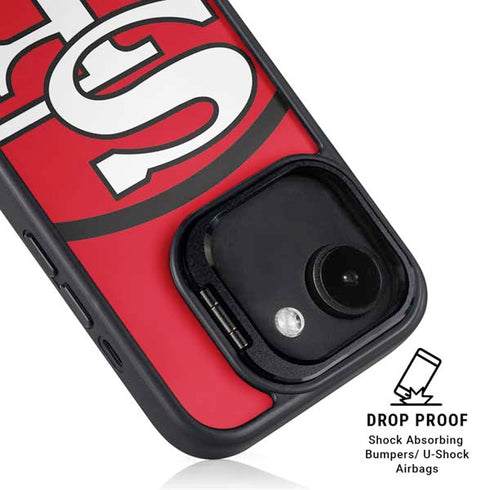 NFL San Francisco 49ers Retro Logo iPhone 16e Kickstand Case