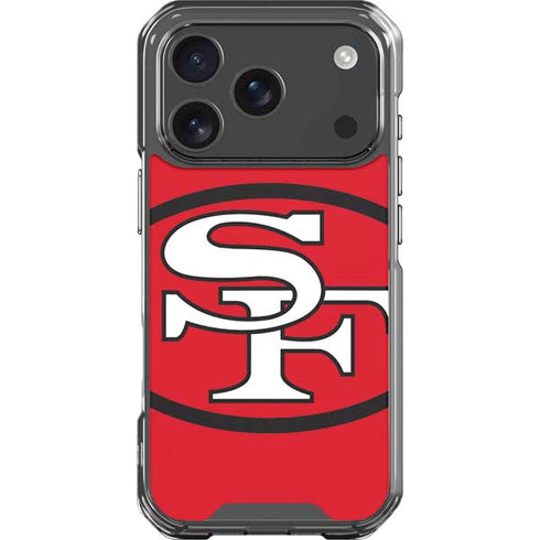 NFL San Francisco 49ers Retro Logo iPhone 18 Pro Clear Case